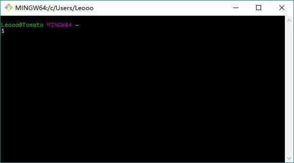Git Bash 界面